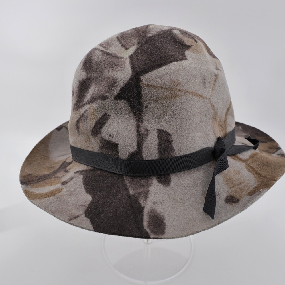 Vinatge BAK-PAKKER Broner Crusher Camo Hat 100% Wool XL USA By B-Bar-H - Picture 2 of 7